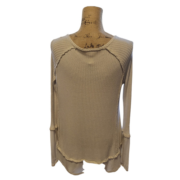 Altar'd State boho flowy long sleeve v neck top, size small - Picture 2 of 5